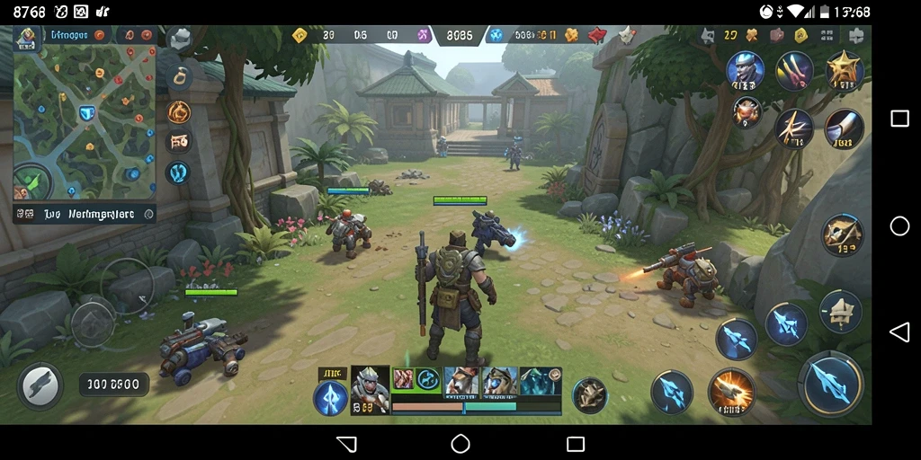 Tampilan gameplay 8768 yang dinamis dan menantang.