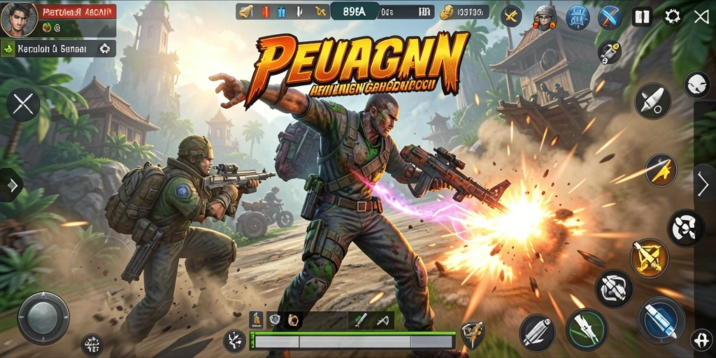 Gameplay Action seru dalam 898A dengan grafis menakjubkan.