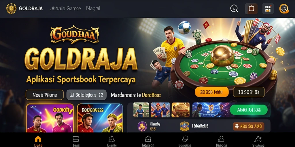 Tampilan gameplay taruhan olahraga yang menarik dan interaktif.