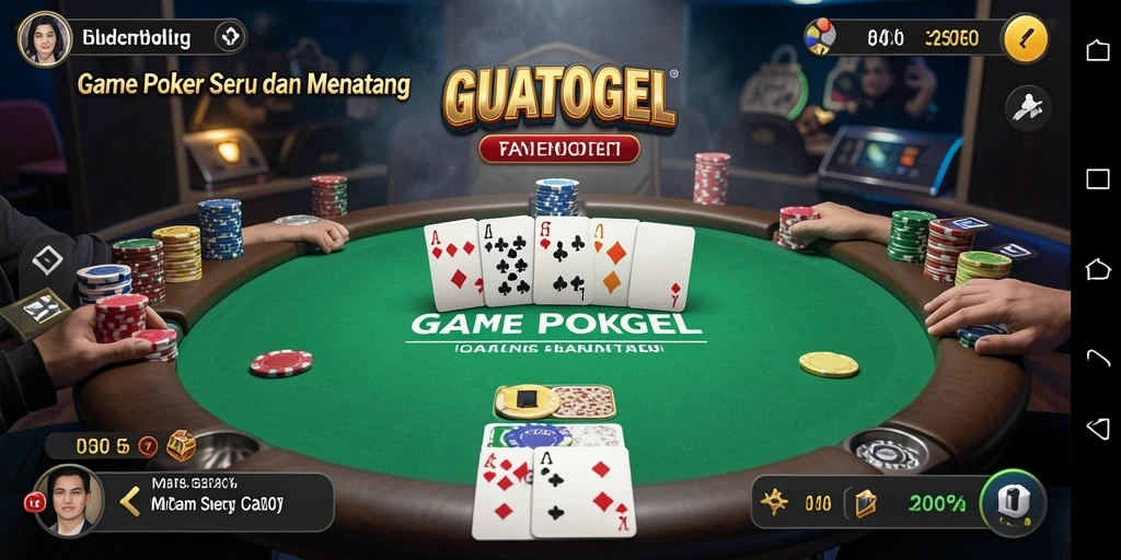 Tampilan gameplay GUATOGEL yang menarik dan kompetitif.
