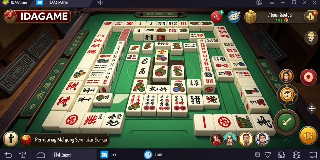 Tampilan menarik saat bermain Mahjong di IDAGAME