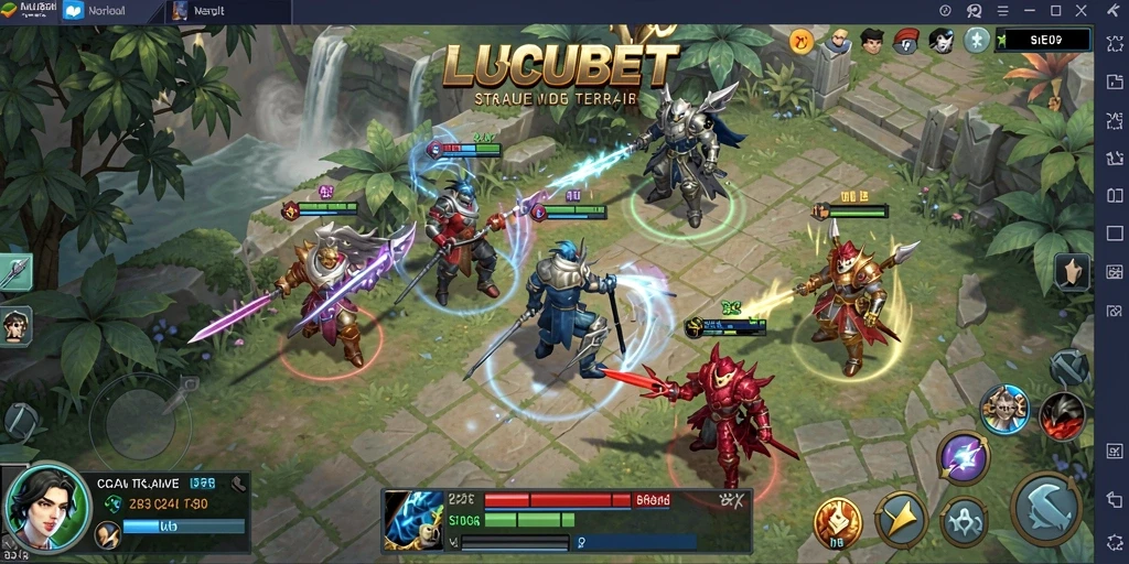 Tampilan gameplay menarik LUCUBET dengan elemen strategi yang intens.