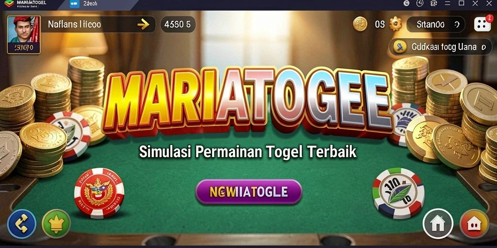 Tampilan gameplay mengasyikkan dari MARIATOGEL saat bermain togel.