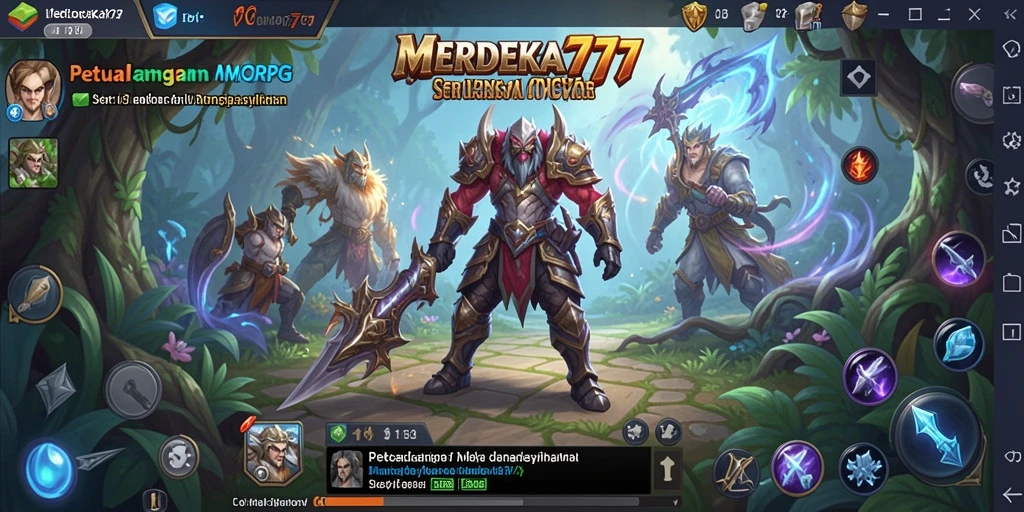 Gameplay seru di dunia MERDEKA777 yang penuh petualangan.