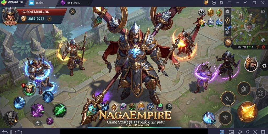 Tampilan utama gameplay NAGAEMPIRE yang mendebarkan.