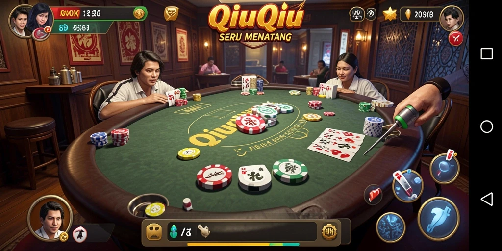 Tangkapan layar gameplay QiuQiu di PP7 yang seru dan kompetitif.