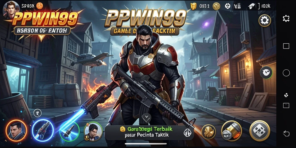 Screenshot utama gameplay PPWIN99 yang menunjukkan aksi strategis.