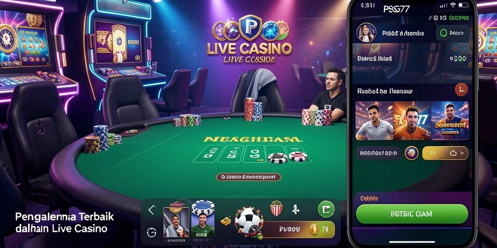 Screenshot gameplay Live Casino yang menarik dan interaktif di PSG77.