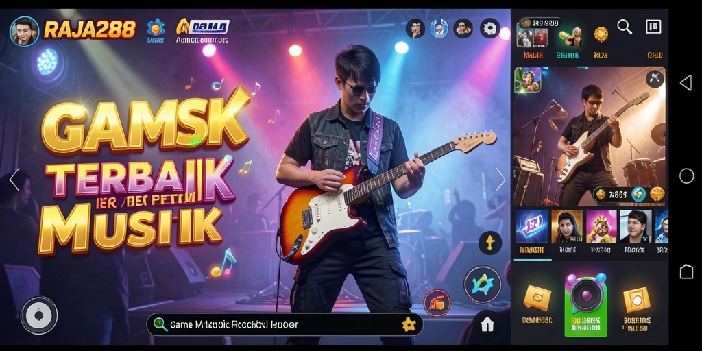 Tampilan gameplay RAJA288 yang seru dalam bernyanyi dan bermain.