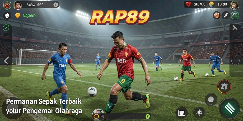 Tampilan seru dari laga sepak bola di RAP89.