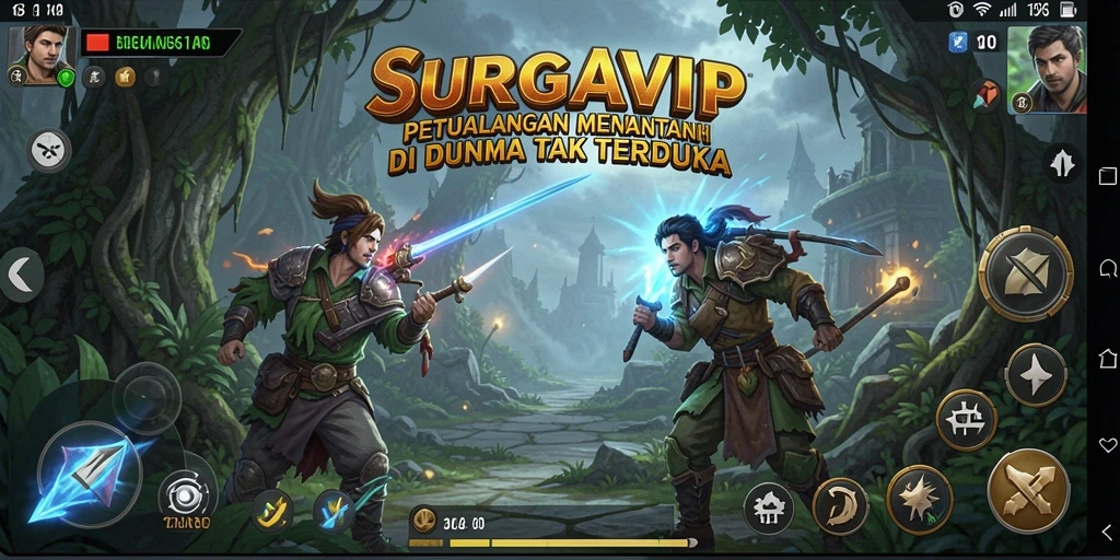Gameplay SURGAVIP yang memikat dan penuh aksi petualangan.