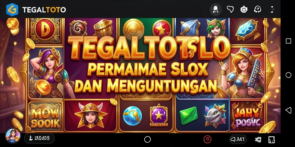 Tampilan gameplay TEGALTOTO yang mendebarkan saat memutar Slot.