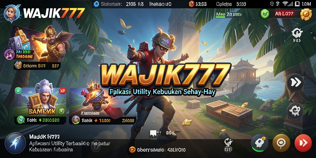 Tampilan antarmuka WAJIK777 yang ramah pengguna dan intuitif.